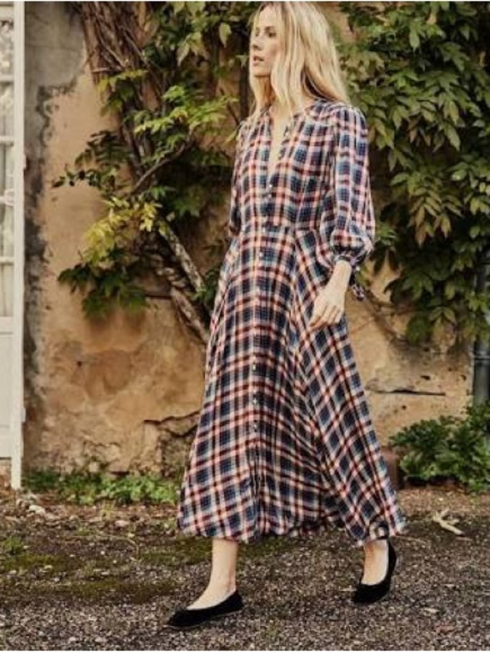 Doen Edessa Dress in Belleville Plaid